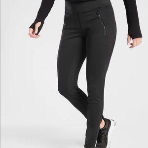 NWT Athleta Peak Hybrid Fleece Tights